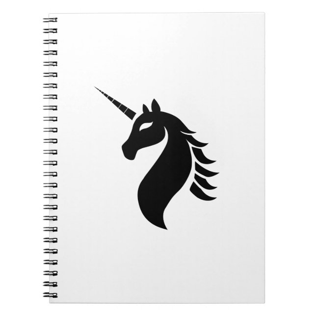 Unicorn-logotyp Anteckningsbok (Framsidan)