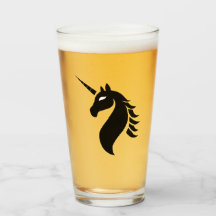 Unicorn logotyp-glas