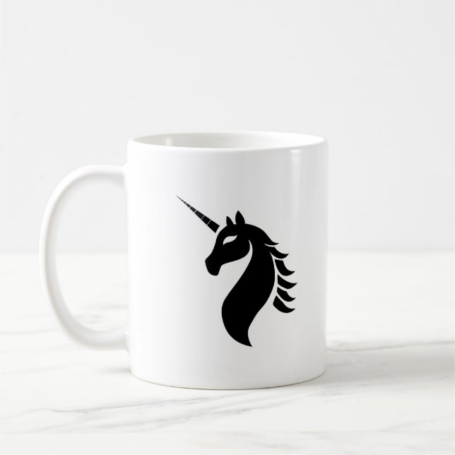 Unicorn logotyp kaffe mugg (Vänster)