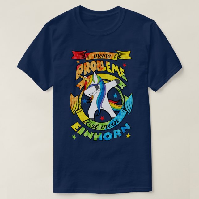 Unicorn löser problem311 magi t shirt (Design framsida)
