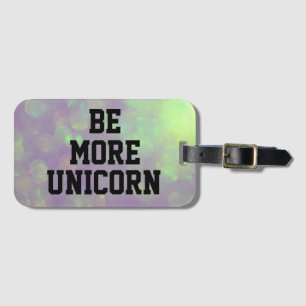 Unicorn Luggage Tag med luminös Unicorn färg Bagagebricka