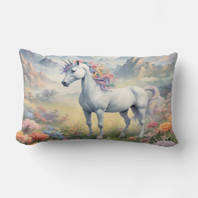 Unicorn Lumbar Pillow Lumbarkudde (Framsida)