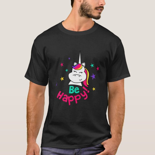 UNICORN LYCKLIG STARS T SHIRT (Framsida)