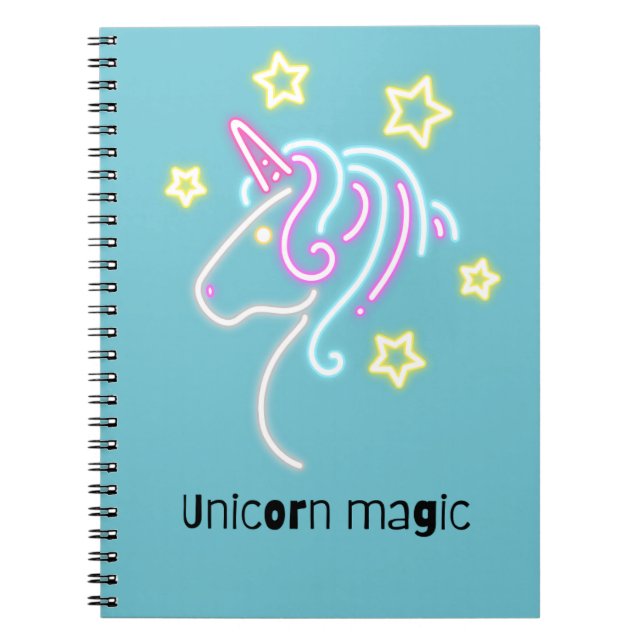 Unicorn-magi Anteckningsbok (Framsidan)