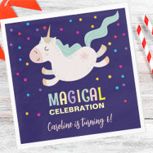 Unicorn magi firande-födelsebarn