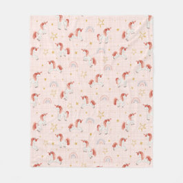 Unicorn Magic Baby Blanket Fleecefilt