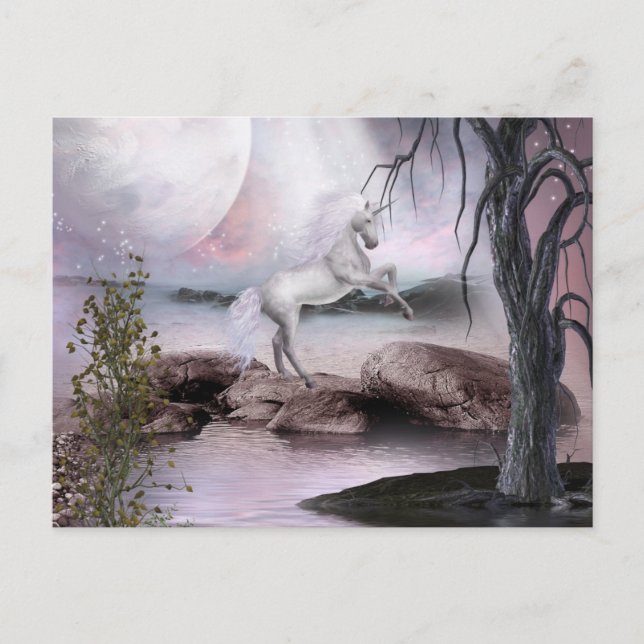 Unicorn Magic Beauty-vykort Vykort (Framsida)