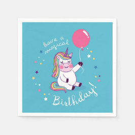 Unicorn Magic Birthday Pappersservett