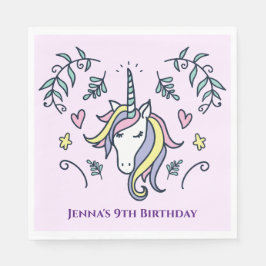Unicorn Magic Birthday Pappersservett