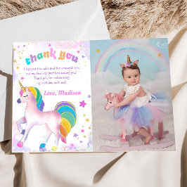 Unicorn Magic Birthday Photo - tackkort Tack Kort