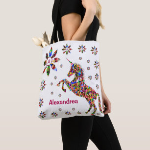  Unicorn Magic Fantasy Glitter personalize  Tygkasse