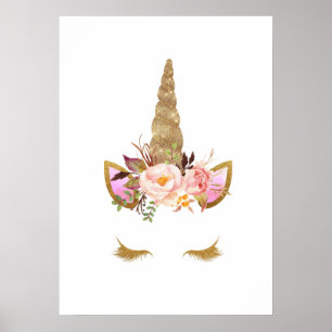 Unicorn Magic Girl Poster