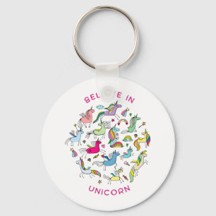 Unicorn Magic Kawaii Nyckelring