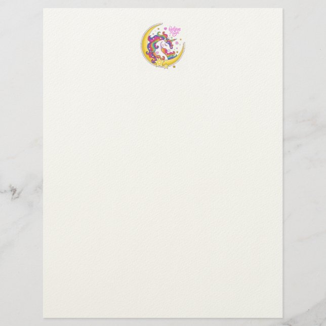 Unicorn Magic Letterhead Brevhuvud (Framsida)