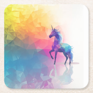 Unicorn Magic Underlägg Papper Kvadrat