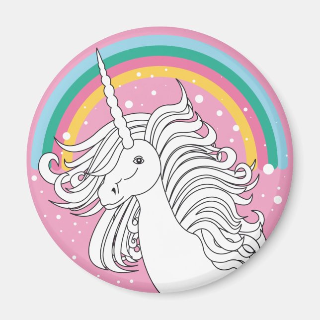 UNICORN MAGNET-ROSA MAGNET (Framsidan)