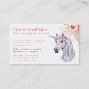 Unicorn Mamma Friend - Playground Affärskort
