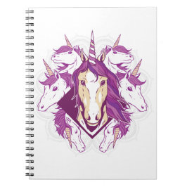 Unicorn mandala anteckningsbok