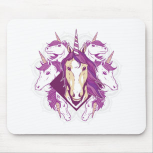 Unicorn mandala musmatta