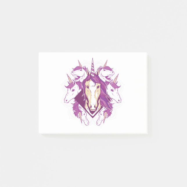 Unicorn mandala post-it block (Framsida)