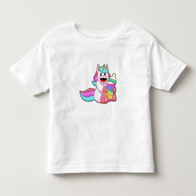 Unicorn med Baby flaska.PNG T Shirt (Framsida)