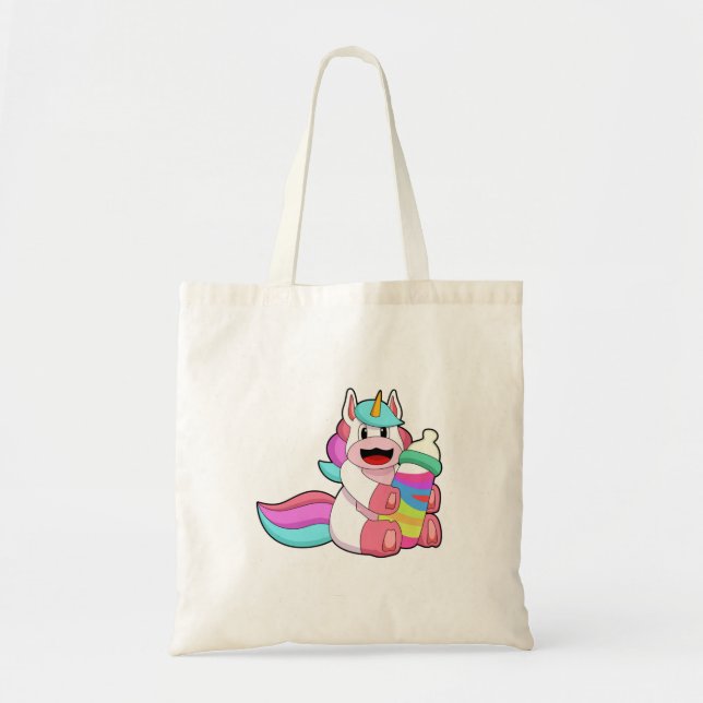 Unicorn med Baby flaska.PNG Tygkasse (Framsidan)