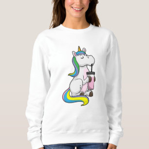 Unicorn med Bubble Tea T Shirt