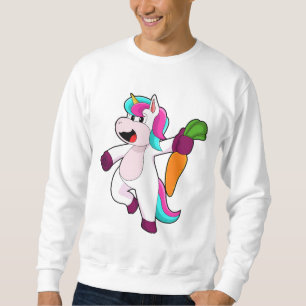 Unicorn med Carrot Lång Ärmad Tröja