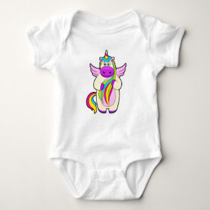 Unicorn med färgade hårar t shirt