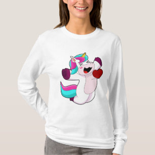 Unicorn med hjärta t shirt