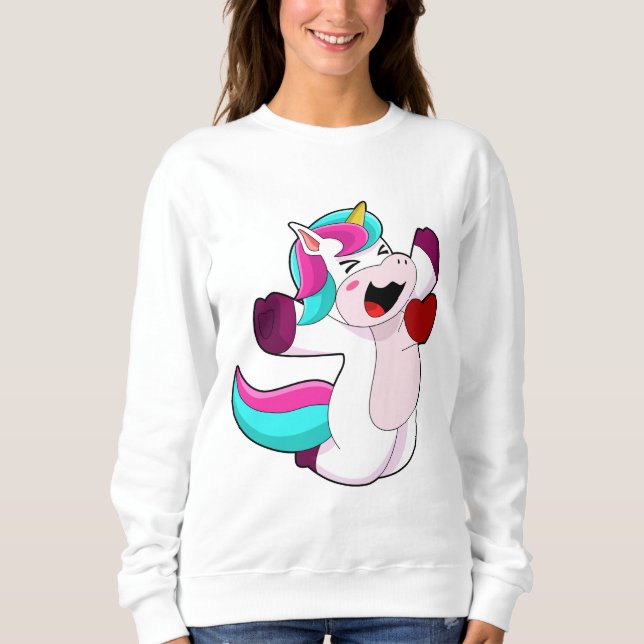 Unicorn med hjärta t shirt (Framsida)