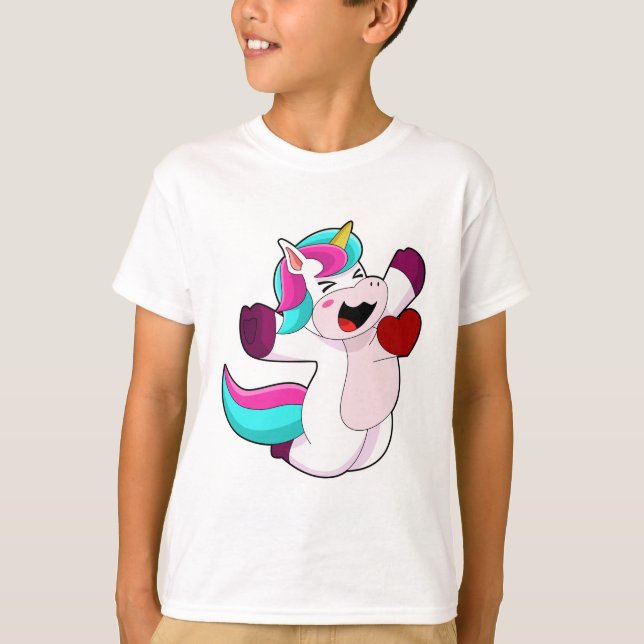 Unicorn med hjärta t shirt (Framsida)