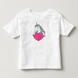 Unicorn med hjärta t shirt