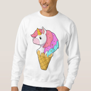 Unicorn med Ice-grädde Lång Ärmad Tröja