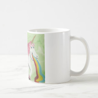 Unicorn med mageinfluensan kaffemugg