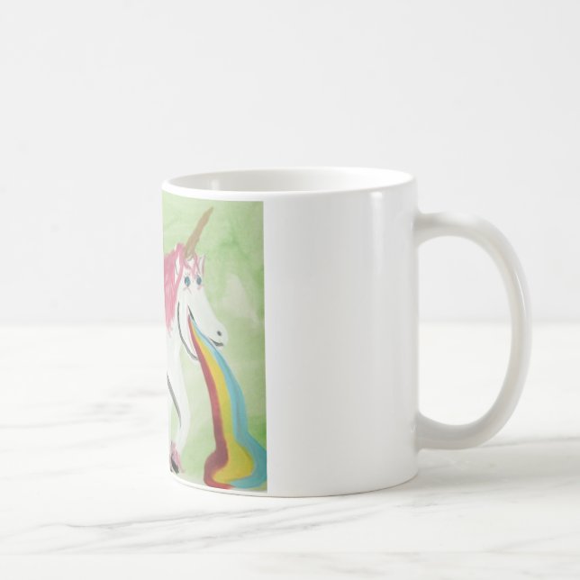 Unicorn med mageinfluensan kaffemugg (Höger)