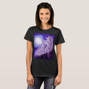 Unicorn med månen t-shirt