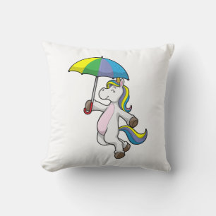 Unicorn med Parbrella Kudde