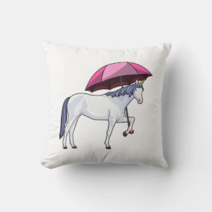 Unicorn med Parbrella Kudde