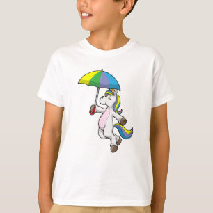 Unicorn med Parbrella T Shirt