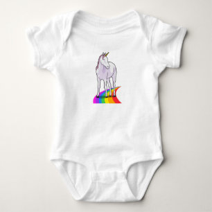 Unicorn med Rainbow T Shirt