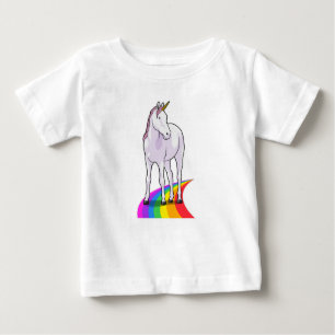 Unicorn med Rainbow T Shirt