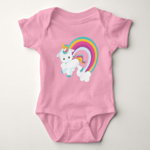Unicorn med Rainbow T Shirt