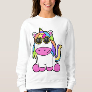Unicorn med solglasögon t shirt