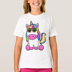 Unicorn med solglasögon t shirt