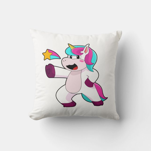 Unicorn med Star Kudde (Framsida)