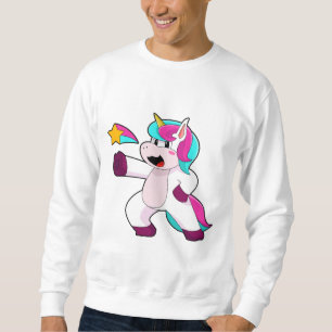 Unicorn med Star Lång Ärmad Tröja