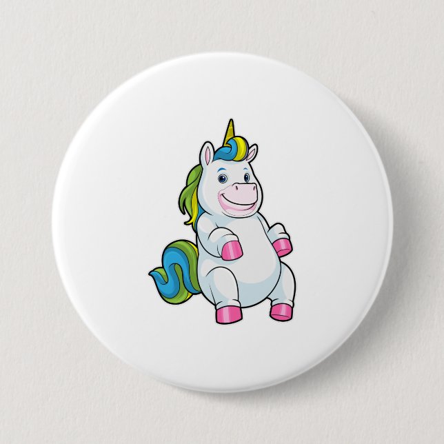 Unicorn med stor Belly Knapp (Framsida)