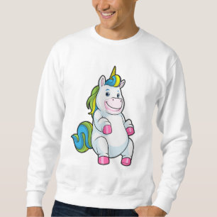 Unicorn med stor Belly Lång Ärmad Tröja