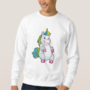 Unicorn med stor Belly Lång Ärmad Tröja